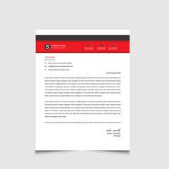 Wall Mural - letterhead template design