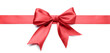 © Pixel-Shot - Bow made of red ribbon on white background