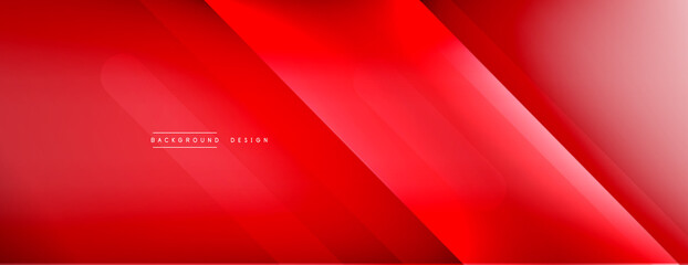 Poster - Dynamic lines abstract background. 3D shadow effects and fluid gradients. Modern overlapping forms