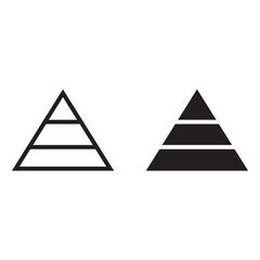 Sticker - pyramid icon