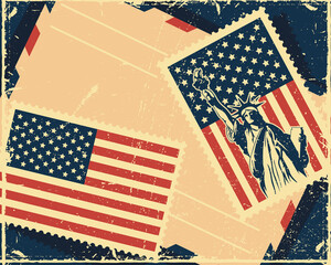 Sticker - usa postal service poster