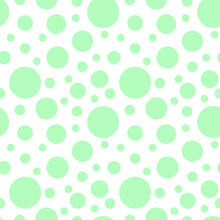Seamless Watercolor Rain Pattern. Balls On A White Background. Vector Illustration