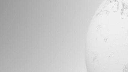 Wall Mural - global satellite system execution in light gray style of flying satellites around the globe. loop animation