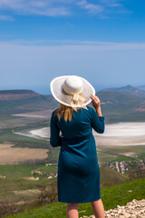 Wall Mural - Girl in the mountains