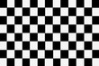 White and black checkered ceramic tiles pattern and background seamless