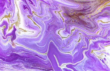  Marble purple acrylic texture. Agate ripple background.