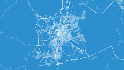 Urban vector city map of Ta'if, Saudi Arabia, Middle East