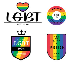 lgbt pride symbol design logo