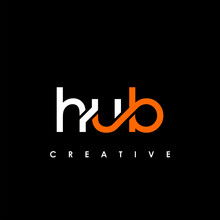 HUB Letter Initial Logo Design Template Vector Illustration