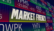 Market Frenzy High Volume Activity Trades Stock Prices Rise Up 3d Illustration