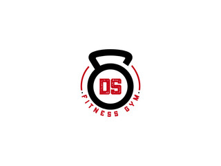 Letter DS Logo, Gym DS, fitness ds logo icon design