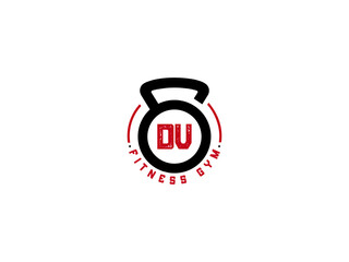 Letter DV Logo, Gym DV, fitness dv logo icon design