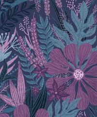 Naklejka na meble seamless floral pattern