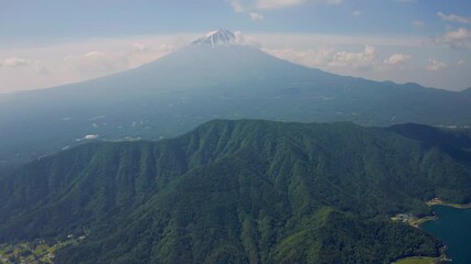 Poster - 毛無山山頂から富士山空撮