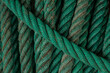 close up of a naval mooring rope