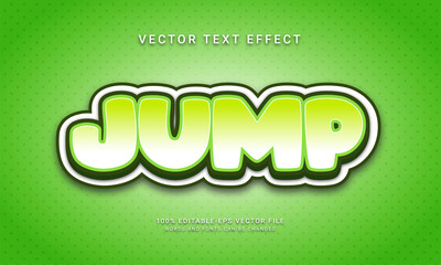 Wall Mural - Jump cartoon text style effect