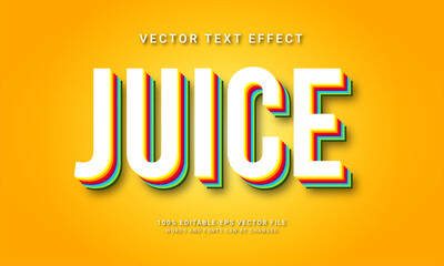 Wall Mural - Juice editable text effect themed fresh drink