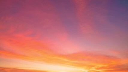 Wall Mural - 4K Time lapse of Majestic sunset or sunrise landscape Amazing light of nature cloudscape sky and Clouds moving away rolling 4k colorful dark sunset clouds Footage timelapse Beautiful light of nature