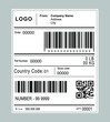 © runrun2 - Shipping label barcode template vector