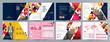 © singora - Corporate business presentation guide brochure template, Annual report, 16 page minimalist flat geometric business brochure design template, A4 size.