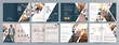 © singora - Corporate business presentation guide brochure template, Annual report, 16 page minimalist flat geometric business brochure design template, A4 size.