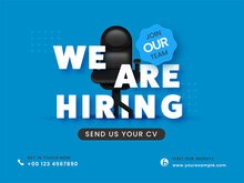 We Are Hiring Join Our Team Concept With Vacant Office Chair For Designation.