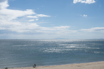 Wall Mural - Strong sunlight summer sea , Japan