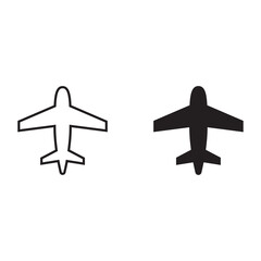 Poster - Vector airplane Icon