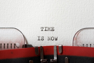 Poster - Time is now