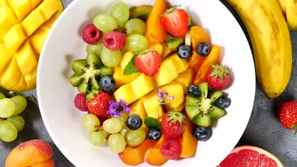 Sticker - fresh mixed fruit salad