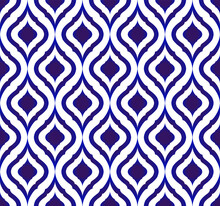 Blue And White Batik Pattern