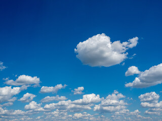 summer cloudy sky, blue sky, clouds.