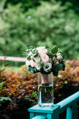 Wall Mural - Bridal bouquet in pastel colors