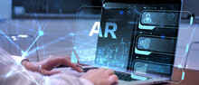 Ar, Augmented Reality Icon. Business, Technology, Internet And Network Concept.