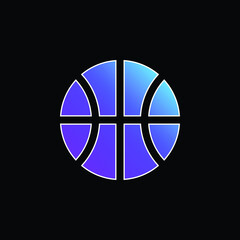 Basketball blue gradient vector icon