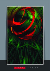 Vector of science technology concept. Background ready for website banner, poster or roll up