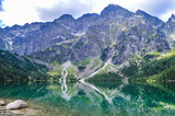 Fototapeta Na sufit - The beautiful lake of Morskie Oko in the Tatra Mountains, near Zakopane, Poland
