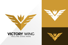 Royal Victory Wings  Logo Design, Brand Identity Logos Designs Vector Illustration Template