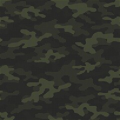 Wall Mural - green military camouflage. vector seamless print. army camouflage for clothing or printing