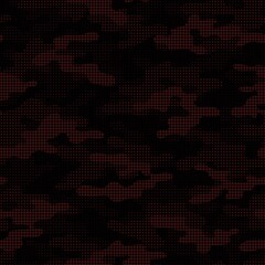 modern military vector red camouflage print, seamless pattern for clothing headband or print