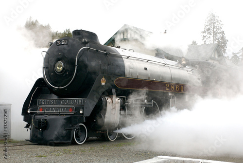 Dekoracja na wymiar  royal-hudson-lokomotywa-lokomotywy-parowej-squamish-bc-kanada