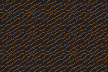 Poster - abstract luxury shape little wave pattern use gold on element and black in background. 