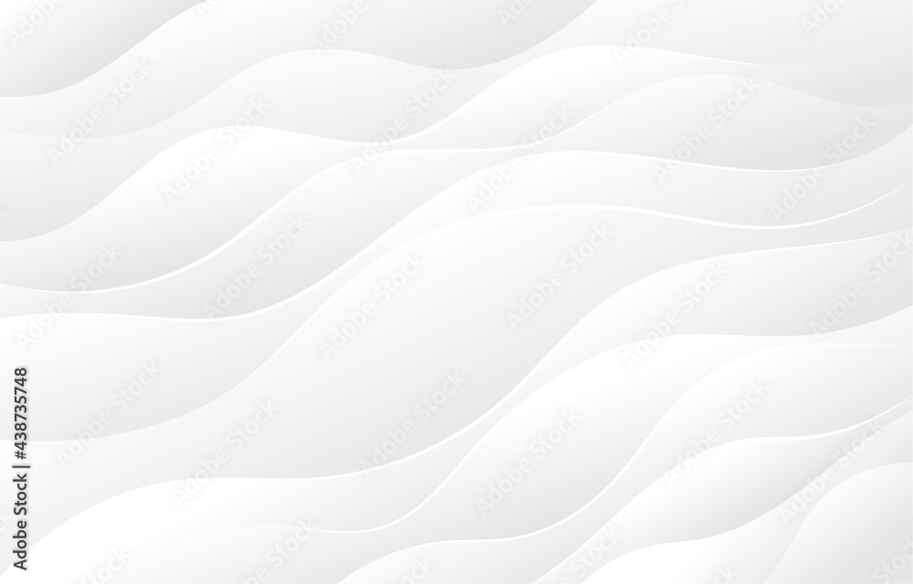 Light gray and white wave flowing modern soft luxury texture with ...