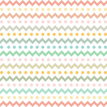 Colorful Chevron Pattern For Eggs Easter Day Vector Design