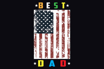 Wall Mural - fathers day t-shirt design