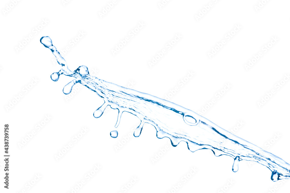 Splash of water on white background