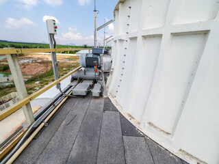 Wall Mural - Pump, cooling tower fan pump in Biomass power plant.