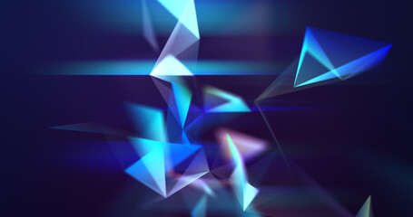 Fototapete - Concept plexus connection with lines and points background