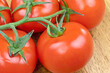 grappe de tomates en gros plan