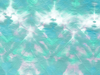 Wall Mural - Tie Dye Print. Clean Turquoise Poster. Fantasy